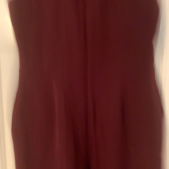 Gorgeous Deep Burgundy Jumpsuit w/open back - Picture 8 of 9
